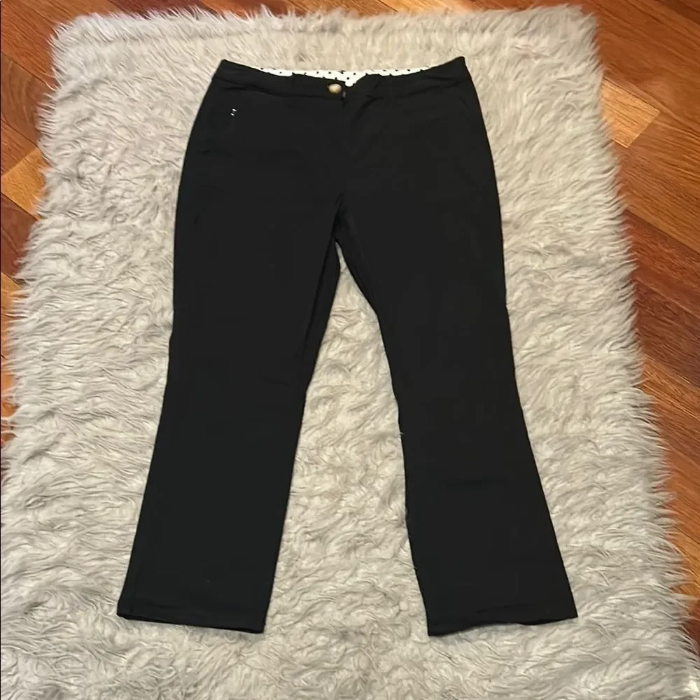 Tribal black cotton stretch cropped pants size 4‎